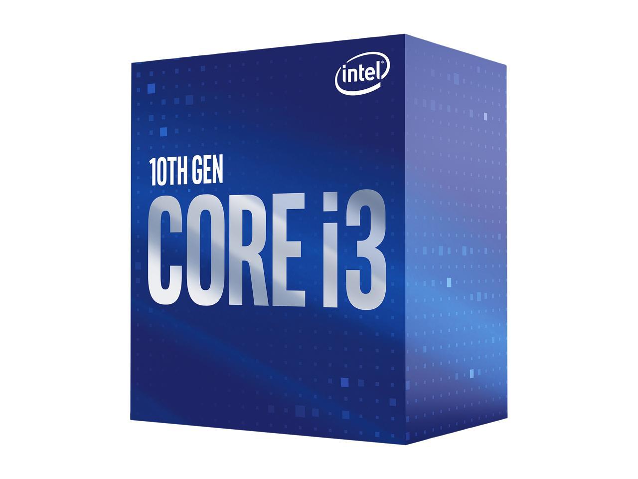 Intel Core i3-10100 Comet Lake Quad-Core 3.6 GHz LGA 1200 65W BX8070110100 Desktop Processor Intel UHD Graphics 630