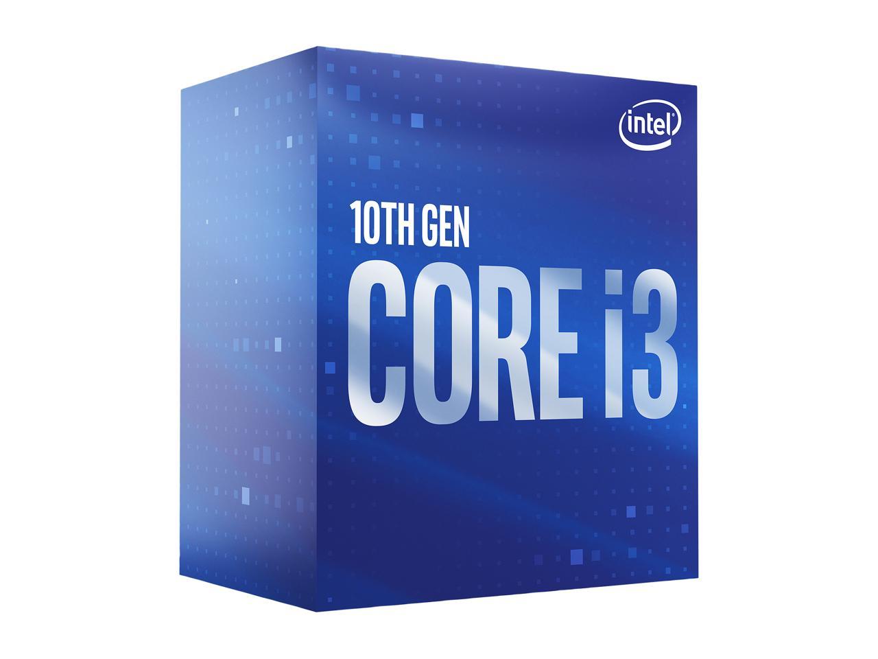 Intel Core i3-10100 Comet Lake Quad-Core 3.6 GHz LGA 1200 65W BX8070110100 Desktop Processor Intel UHD Graphics 630
