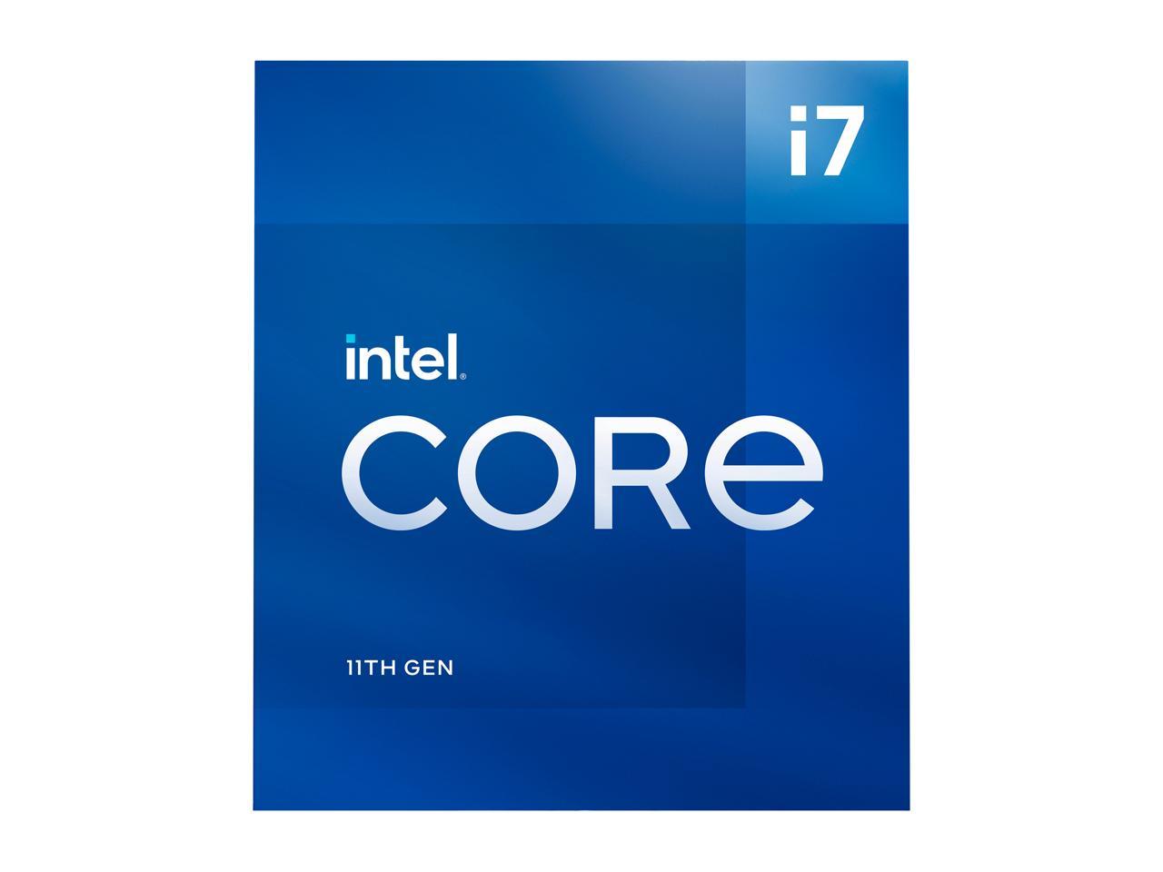 Intel Core i7-11700 - Core i7 11th Gen Rocket Lake 8-Core 2.5 GHz LGA 1200 65W Intel UHD Graphics 750 Desktop Processor - BX8070811700
