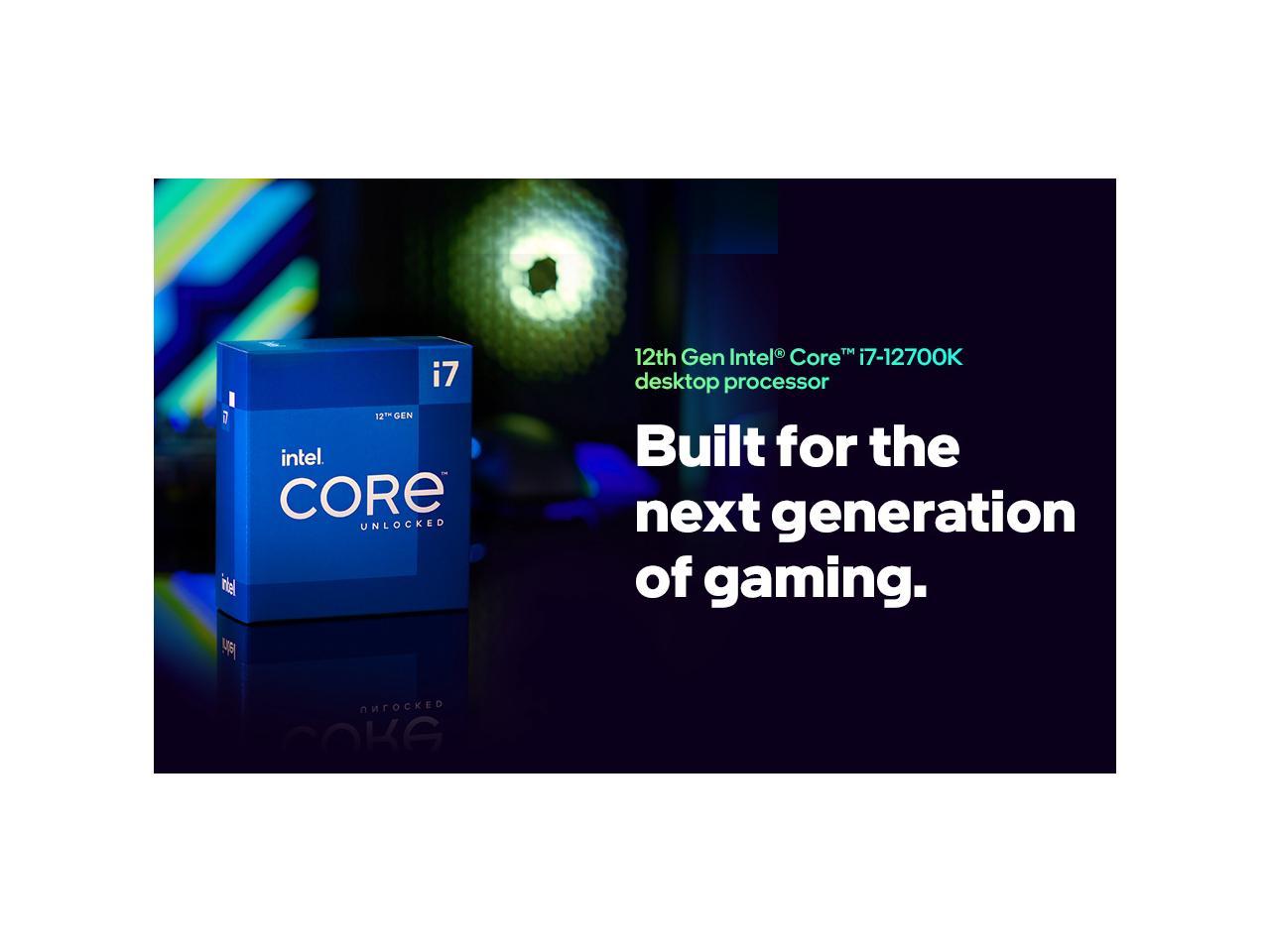 Intel Core i7-12700K - Core i7 12th Gen Alder Lake 12-Core (8P+4E) 3.6 GHz LGA 1700 125W Intel UHD Graphics 770 Desktop Processor - BX8071512700K
