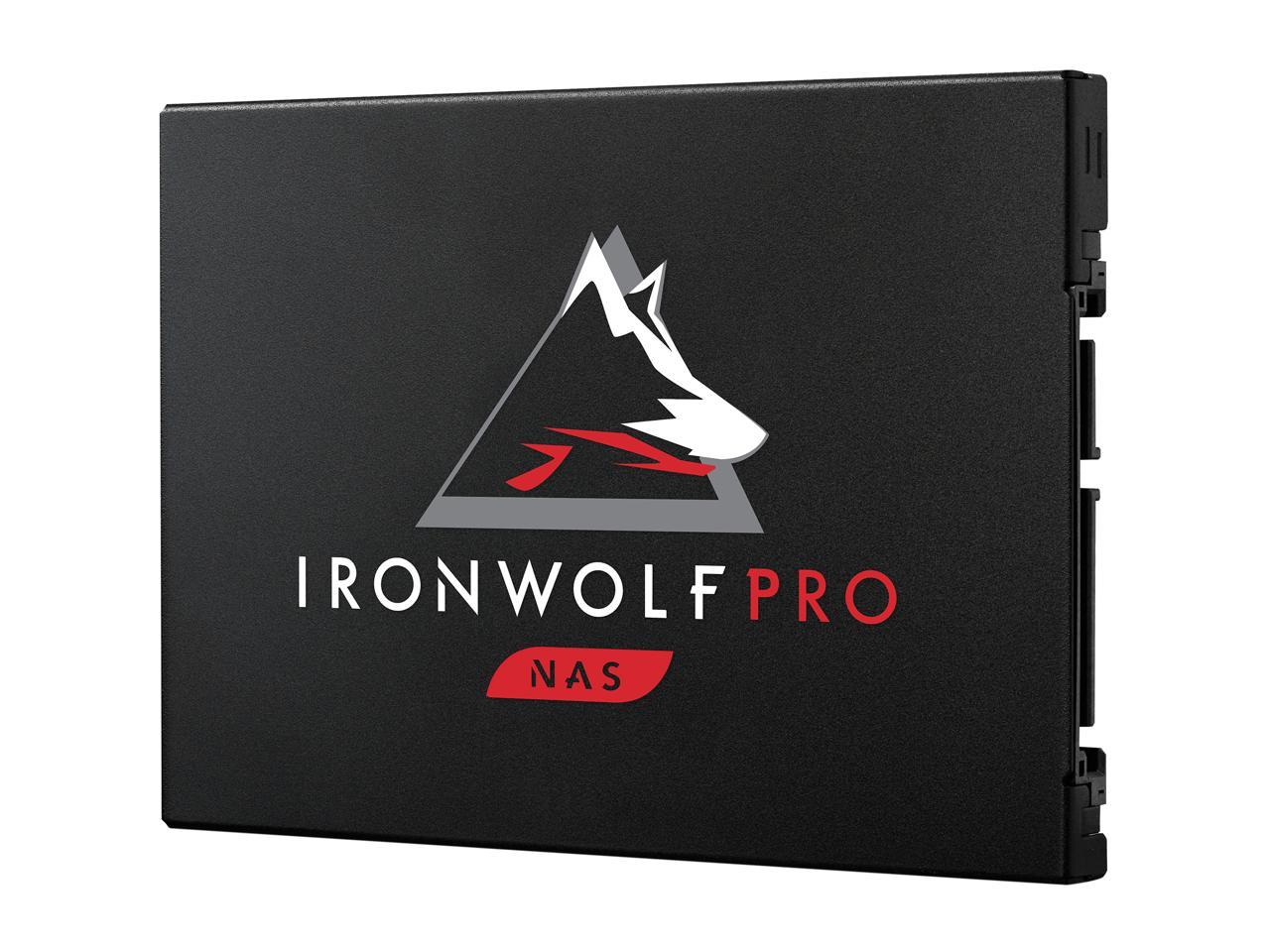 Seagate IronWolf Pro 125 SSD 1.92TB NAS Internal Solid State Drive - 2.5 Inch SATA 6Gb/s Speeds up to 545 MB/s, 1 DWPD Endurance and 24x7 Performance for Creative Pro, and SMB (ZA1920NX1A001)