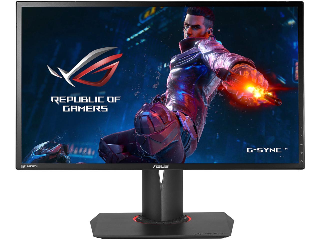 ASUS ROG Swift PG248Q eSports Gaming Monitor - 24" FHD (1920 x 1080) 1ms, Overclockable 180 Hz, G-SYNC, DisplayPort 1.2, HDMI and USB 3.0 ports
