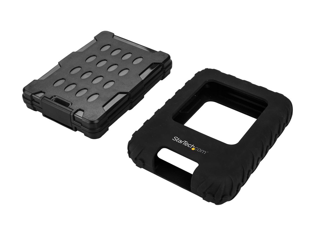 StarTech S251BRU31C3 USB 3.1 External Hard Drive Enclosure - Rugged - for 2.5� SATA Hard Drive Enclosure - HDD / SSD Enclosure - USB 3.1 Enclosure