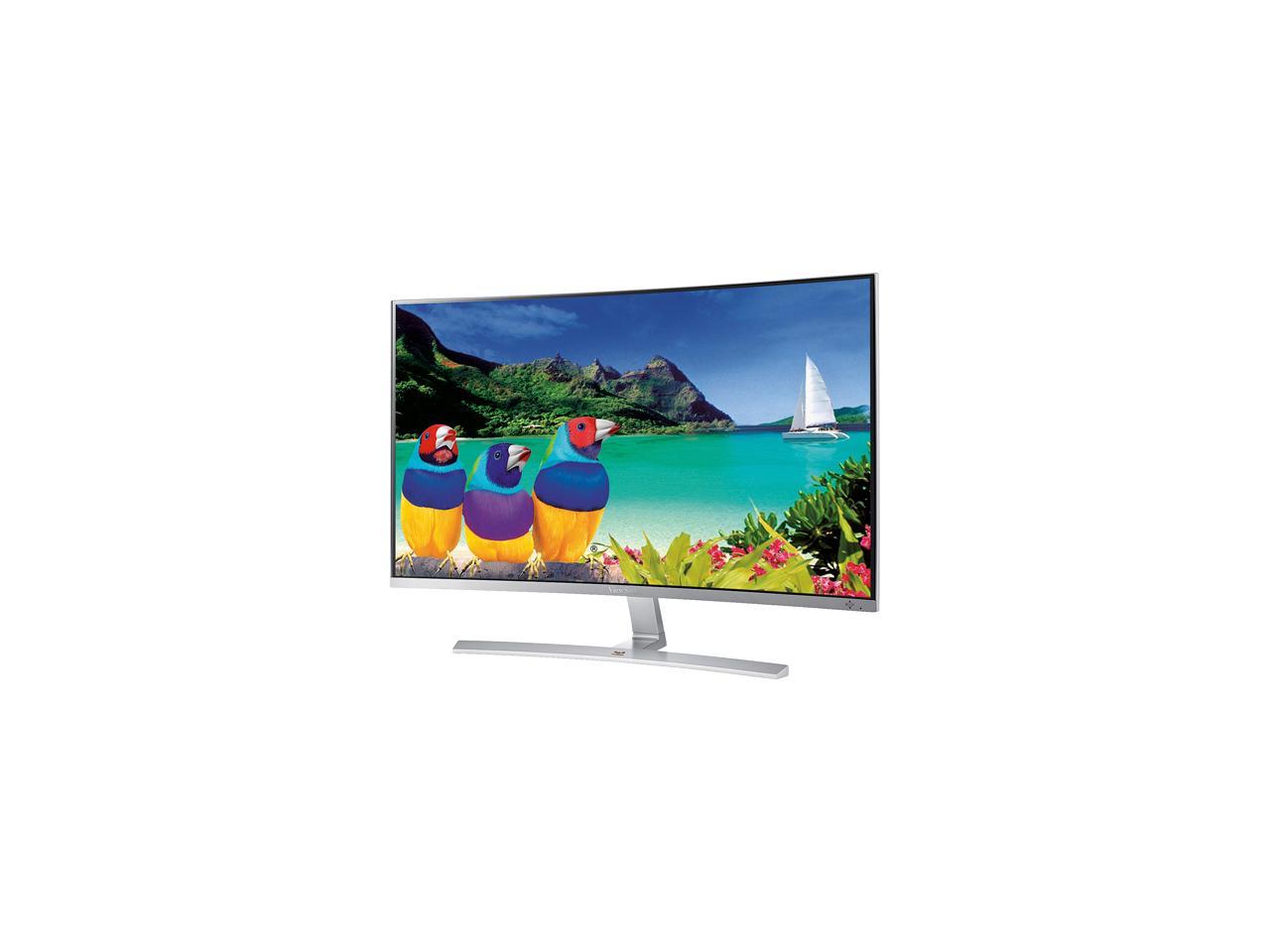 ViewSonic VX3216-SCMH-W 32" Full HD 1920 x 1080 5ms VGA DVI-D HDMI Built-in Speakers Exclusive ViewMode Prset Anti-Glare Backlit LED Curved Monitor