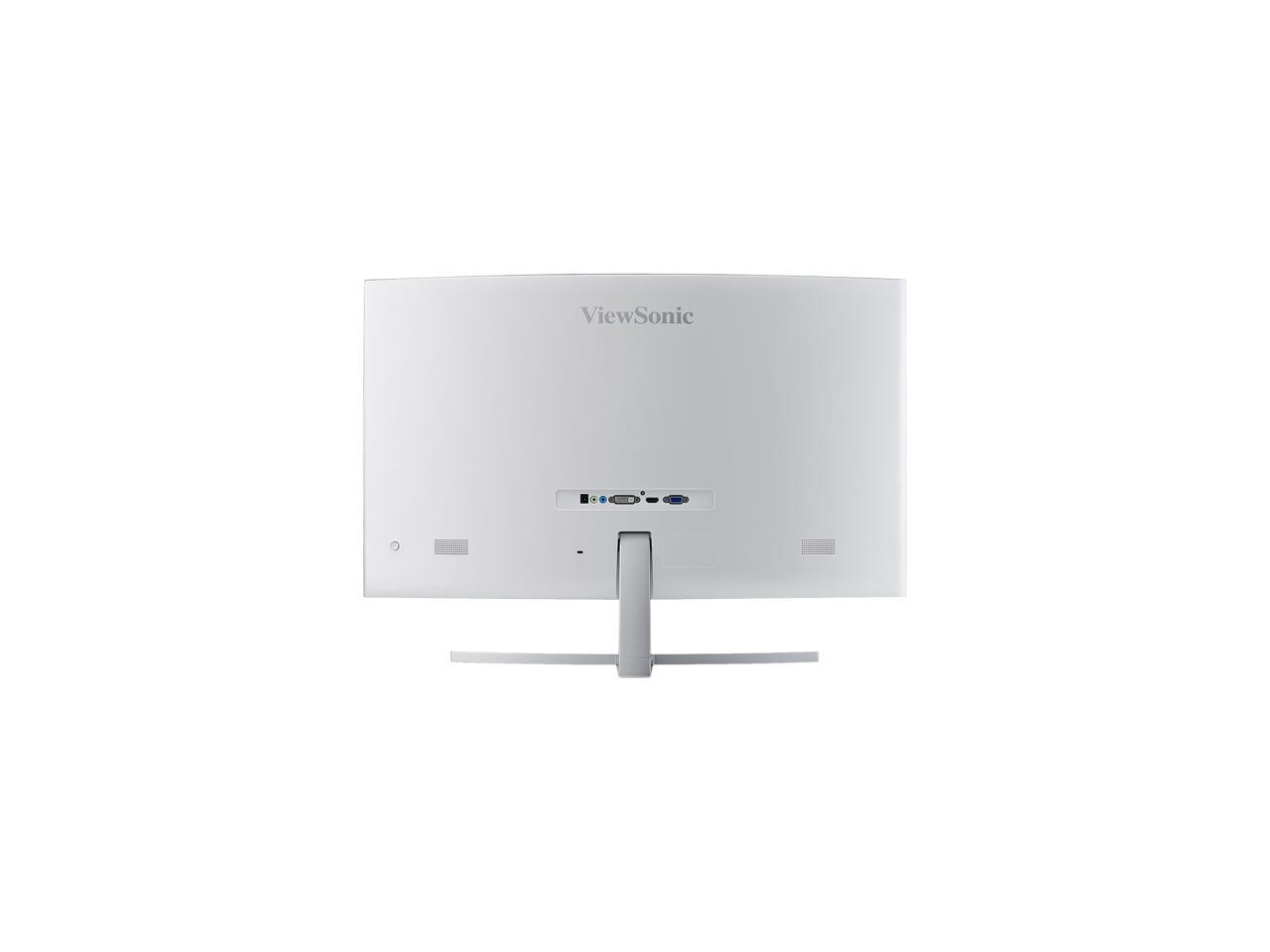 ViewSonic VX3216-SCMH-W 32" Full HD 1920 x 1080 5ms VGA DVI-D HDMI Built-in Speakers Exclusive ViewMode Prset Anti-Glare Backlit LED Curved Monitor
