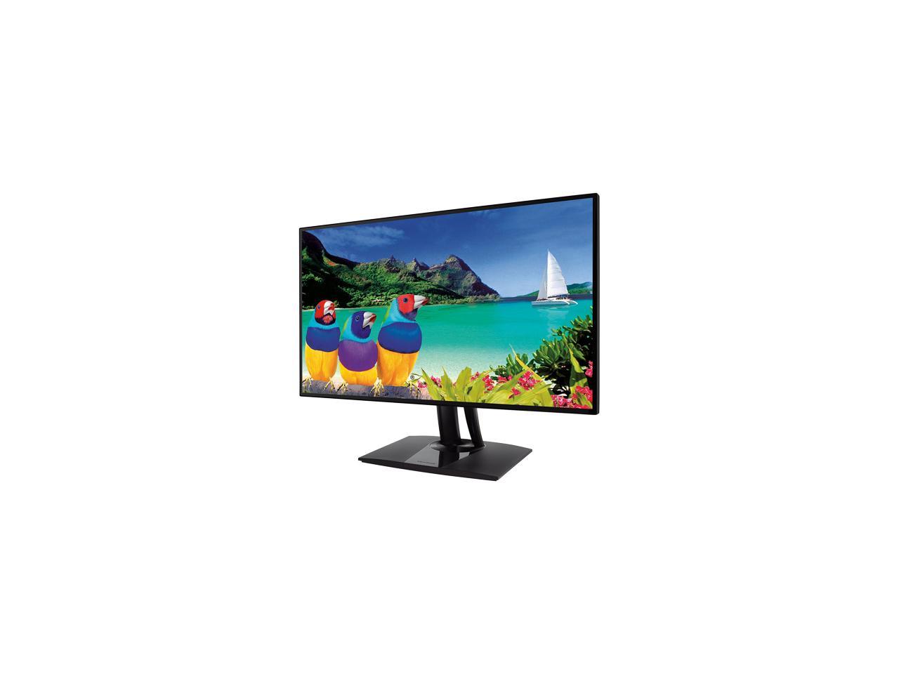 ViewSonic VP2768-4K UHD 3840 x 2160 2 x HDMI, DisplayPort, MiniDP Frameless Design Swivel Pivot Tilt Height Adjustable IPS Professional Monitor