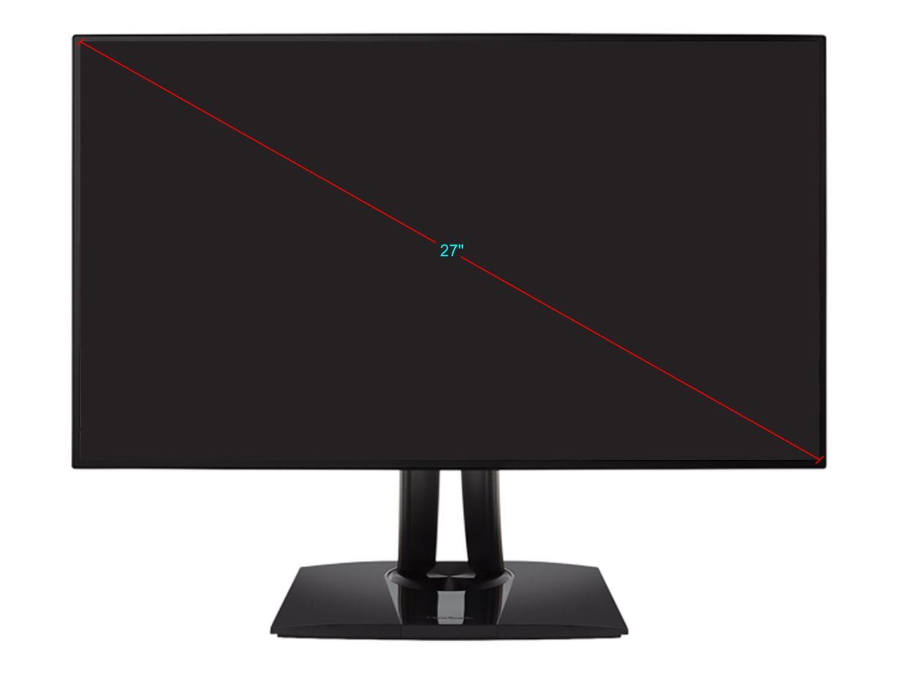 ViewSonic VP2768-4K UHD 3840 x 2160 2 x HDMI, DisplayPort, MiniDP Frameless Design Swivel Pivot Tilt Height Adjustable IPS Professional Monitor