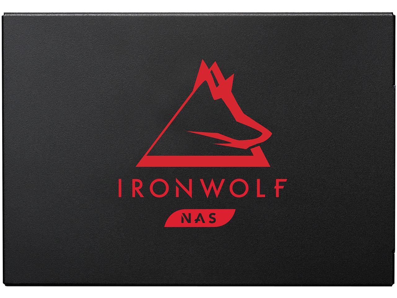 Seagate IronWolf 125 SSD 500GB NAS Internal Solid State Drive - 2.5 Inch SATA 6Gb/s Speeds of up to 560 MB/s, 0.7 DWPD Endurance and 24x7 Performance for Creative Pro and SMB/SME (ZA500NM1A002)