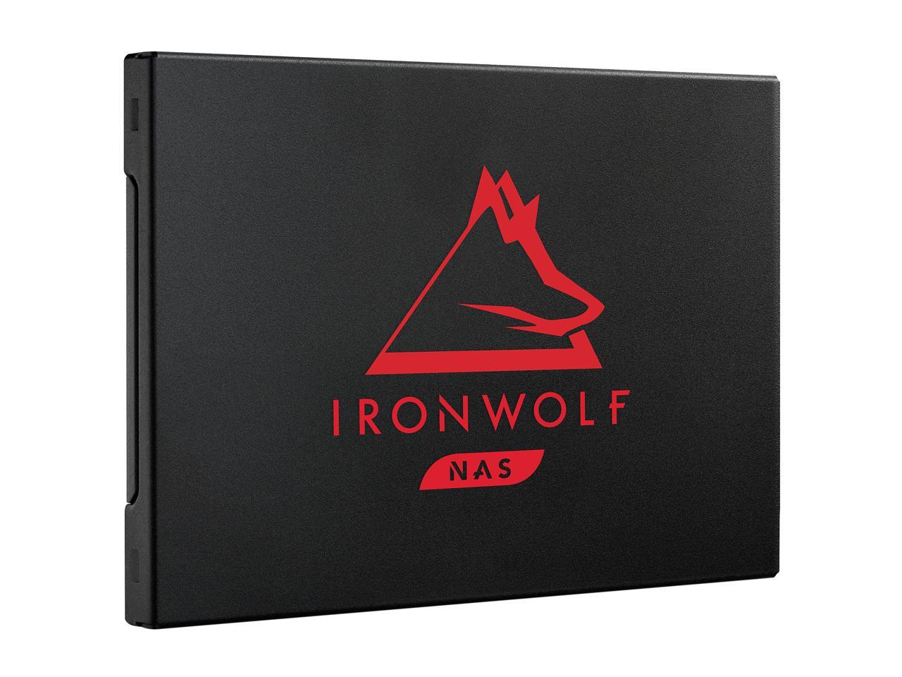 Seagate IronWolf 125 SSD 500GB NAS Internal Solid State Drive - 2.5 Inch SATA 6Gb/s Speeds of up to 560 MB/s, 0.7 DWPD Endurance and 24x7 Performance for Creative Pro and SMB/SME (ZA500NM1A002)