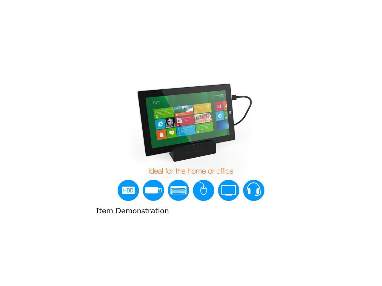Sabrent USB 3.0 Universal Docking Station with Stand for Tablets and Laptops (DS-RICA)