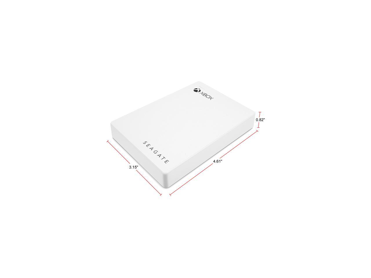 Seagate Game Pass 4TB Game Drive for Xbox External Portable USB 3.0 - White (STEA4000407)