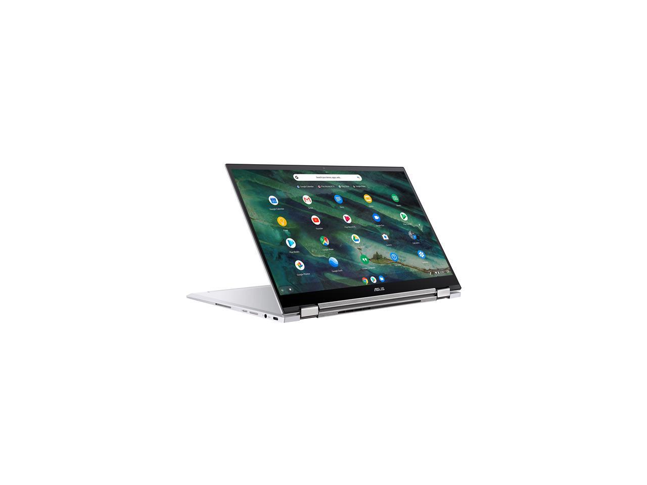 ASUS Chromebook Flip C436 2-in-1 Laptop, 14" Touchscreen FHD 4-Way NanoEdge, Intel Core i3-10110U, 128 GB PCIe SSD, Fingerprint, Backlit KB, Wi-Fi 6, Chrome OS, C436FA-DS388T, Magnesium-Alloy, Silver
