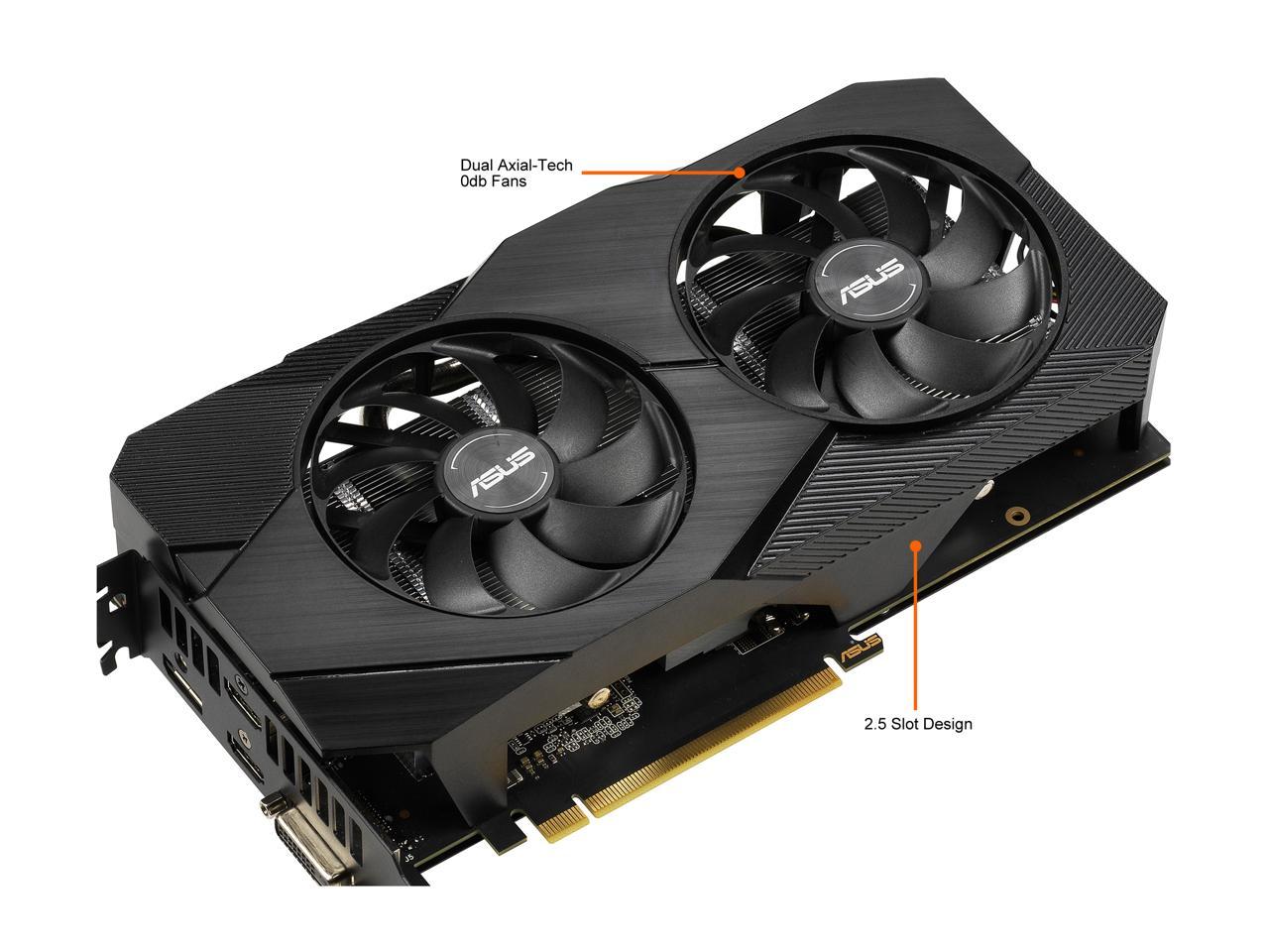 ASUS GeForce RTX 2060 DUAL EVO 6 GB GDDR6 Graphics Card (DUAL-RTX2060-6G-EVO)