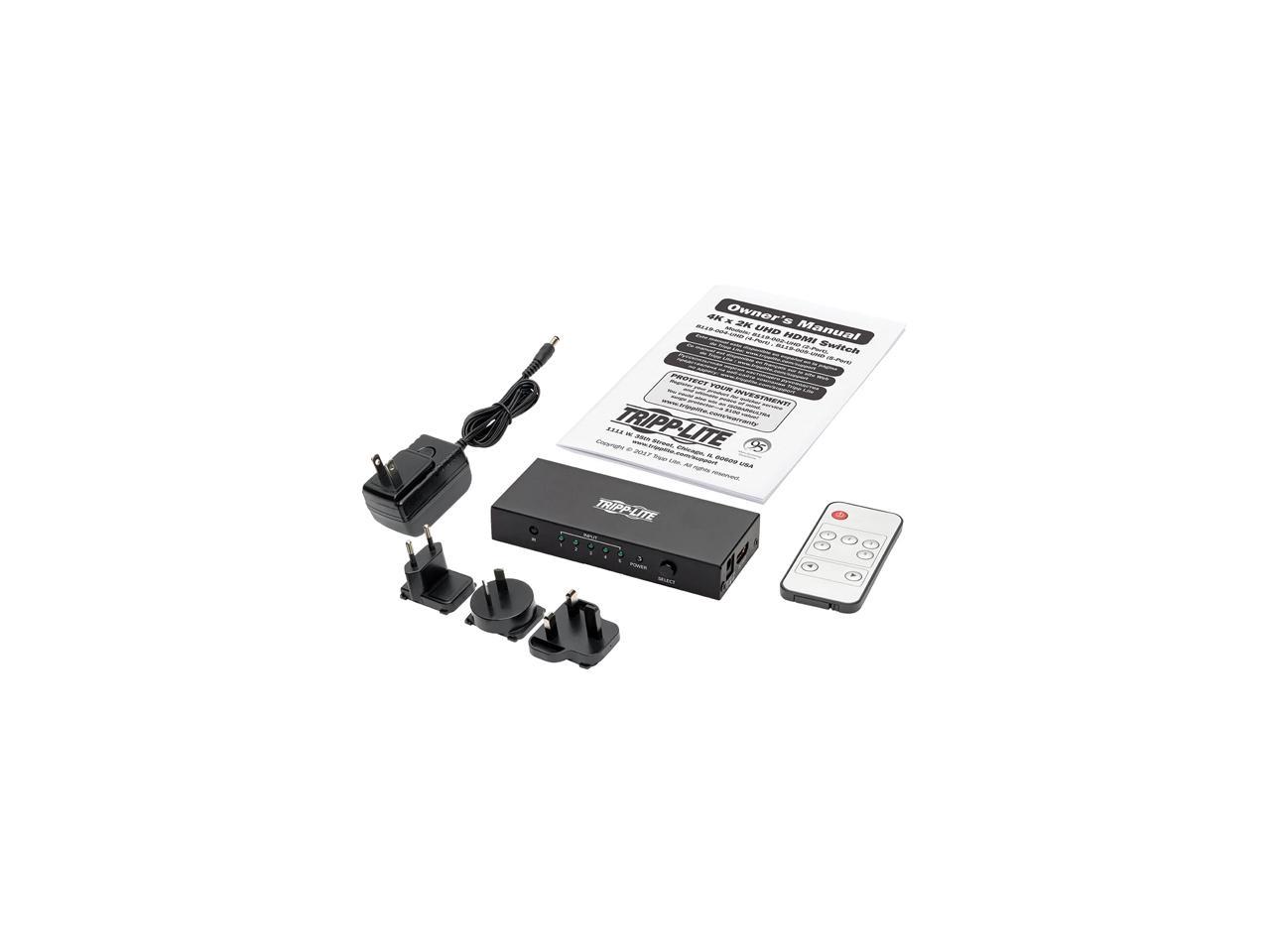 Tripp Lite 5-Port Hdmi Switch For Video & Audio 4K X 2K Uhd 60 Hz W Remote