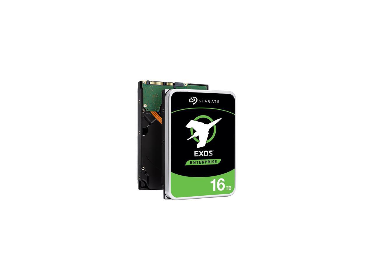 Seagate Exos 16TB Enterprise HDD X16 SATA 6Gb/s 512e/4Kn 7200 RPM 256MB Cache 3.5" Internal Hard Drive ST16000NM001G