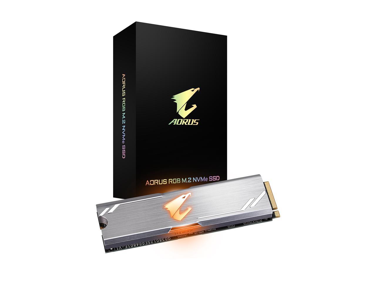 GIGABYTE AORUS M.2 2280 512GB PCI-Express 3.0 x4, NVMe 1.3 3D TLC ToshiBa BiCS3 Internal Solid State Drive (SSD) GP-ASM2NE2512GTTDR