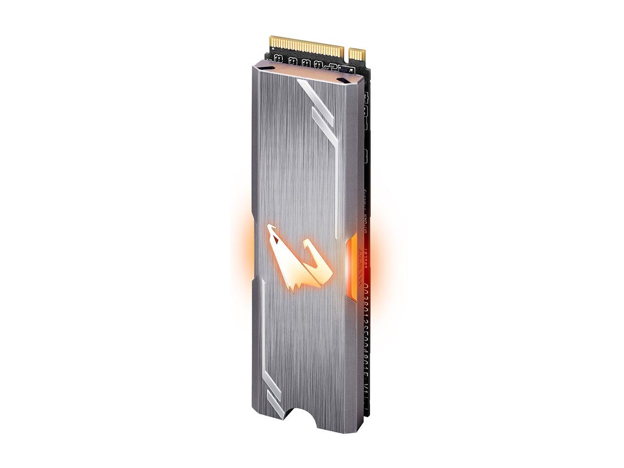 GIGABYTE AORUS M.2 2280 512GB PCI-Express 3.0 x4, NVMe 1.3 3D TLC ToshiBa BiCS3 Internal Solid State Drive (SSD) GP-ASM2NE2512GTTDR