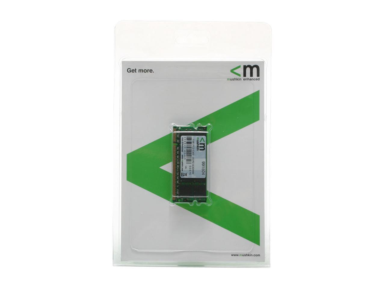 Mushkin Enhanced Essentials 1GB 200-Pin DDR2 SO-DIMM DDR2 667 (PC2 5300) Laptop Memory Model 991504