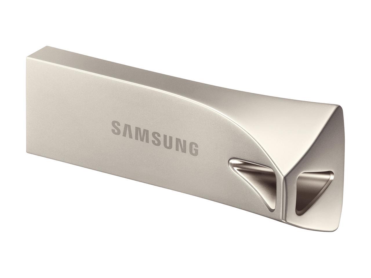 SAMSUNG 64GB BAR Plus (Metal) USB 3.1 Flash Drive, Speed Up to 300MB/s (MUF-64BE3/AM)