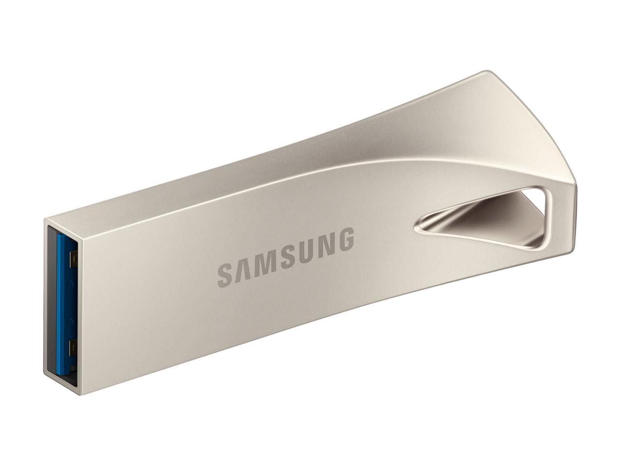 SAMSUNG 64GB BAR Plus (Metal) USB 3.1 Flash Drive, Speed Up to 300MB/s (MUF-64BE3/AM)