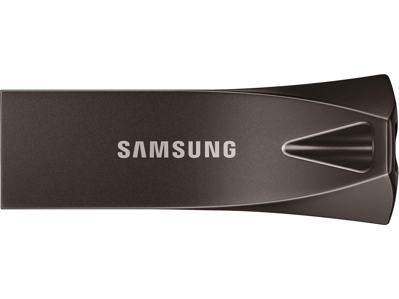 SAMSUNG 64GB BAR Plus (Metal) USB 3.1 Flash Drive, Speed Up to 300MB/s (MUF-64BE4/AM)