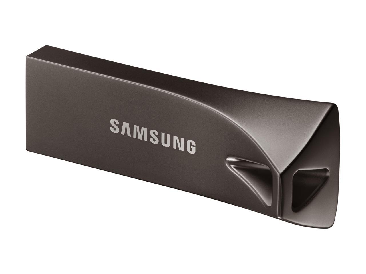SAMSUNG 64GB BAR Plus (Metal) USB 3.1 Flash Drive, Speed Up to 300MB/s (MUF-64BE4/AM)