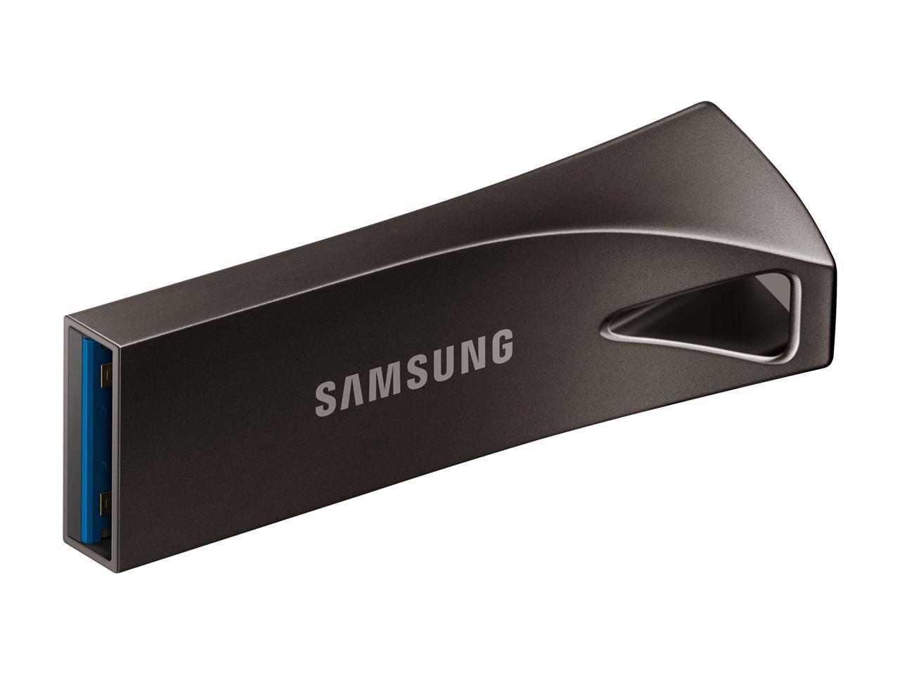 SAMSUNG 64GB BAR Plus (Metal) USB 3.1 Flash Drive, Speed Up to 300MB/s (MUF-64BE4/AM)