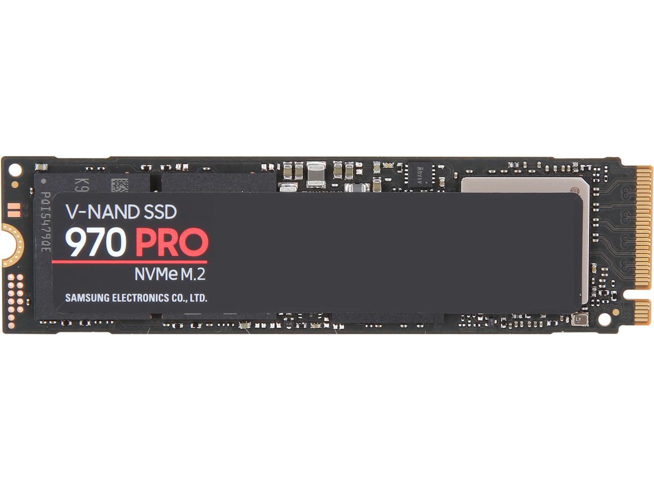 SAMSUNG 970 PRO M.2 2280 1TB PCIe Gen 3.0 x4, NVMe 1.3 V-NAND 2-bit MLC Internal Solid State Drive (SSD) MZ-V7P1T0E