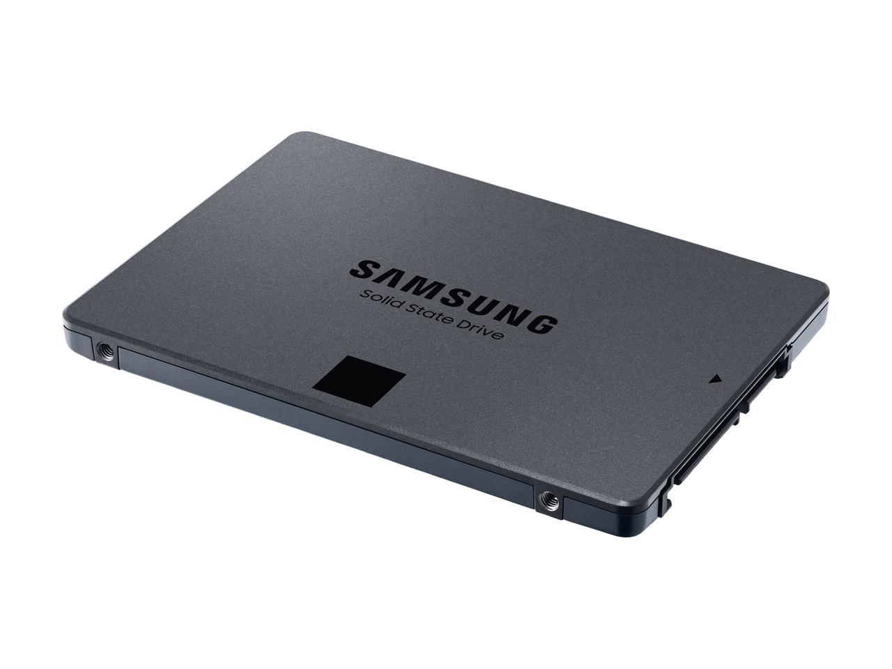 SAMSUNG 870 QVO Series 2.5" 1TB SATA III Samsung 4-bit MLC V-NAND Internal Solid State Drive (SSD) MZ-77Q1T0B/AM