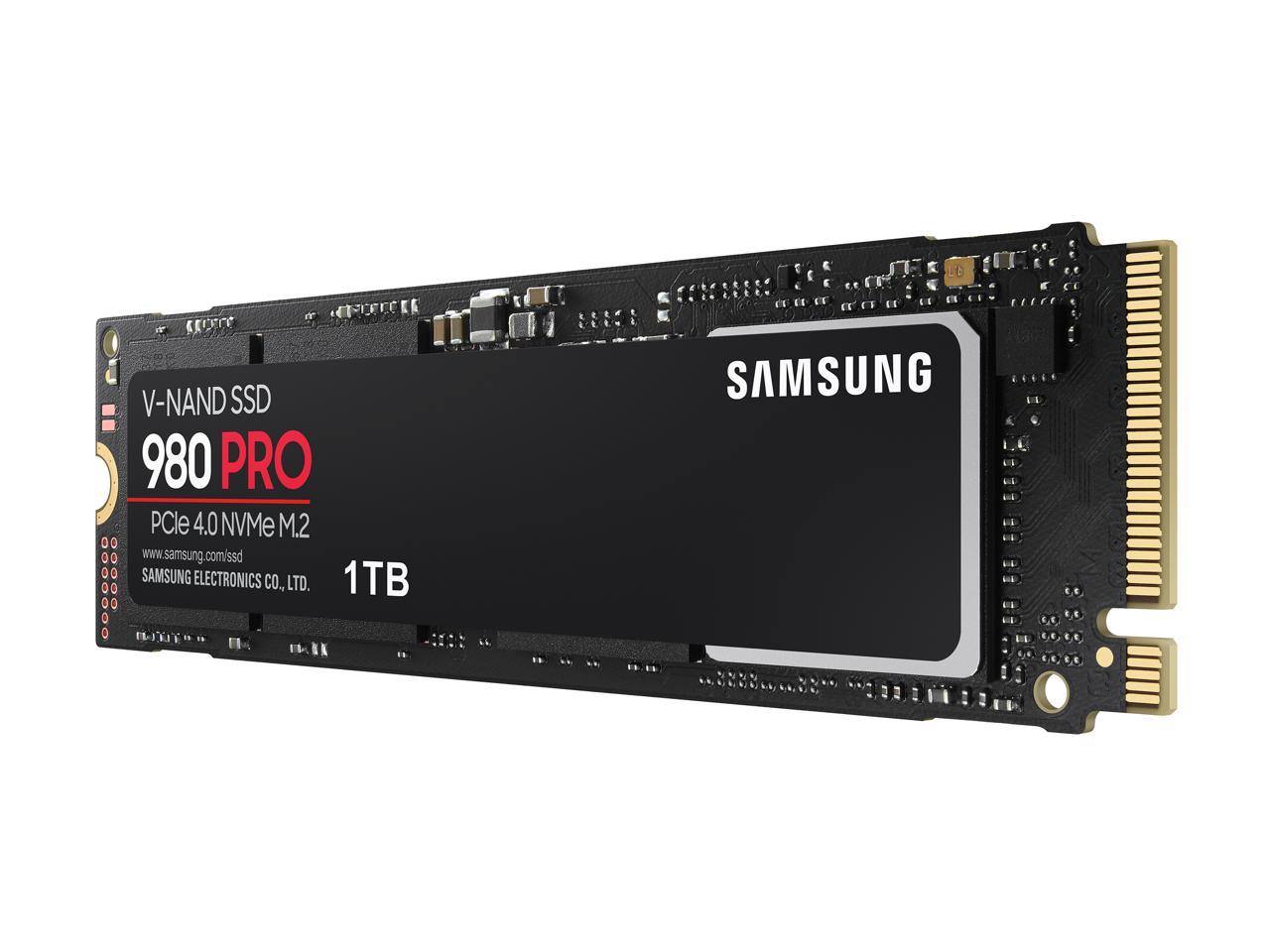 SAMSUNG 980 PRO M.2 2280 1TB PCI-Express 4.0 x4, NVMe Samsung V-NAND Internal Solid State Drive (SSD) MZ-V8P1T0B/AM