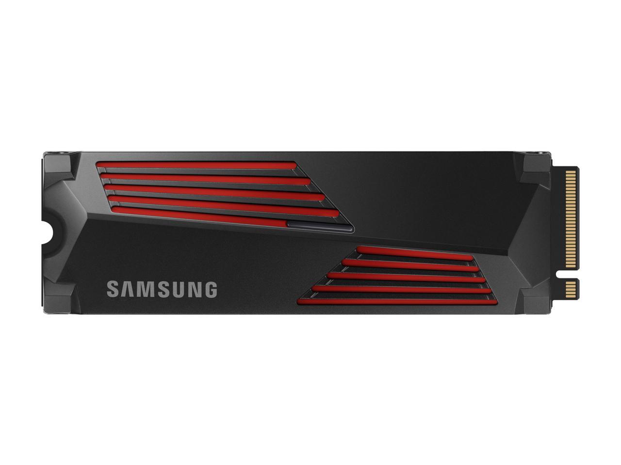SAMSUNG 990 PRO w/ Heatsink Normal Package M.2 2280 1TB PCI-Express Gen 4.0 x4, NVMe 2.0 V7 V-NAND 3bit MLC Internal Solid State Drive (SSD) MZ-V9P1T0CW