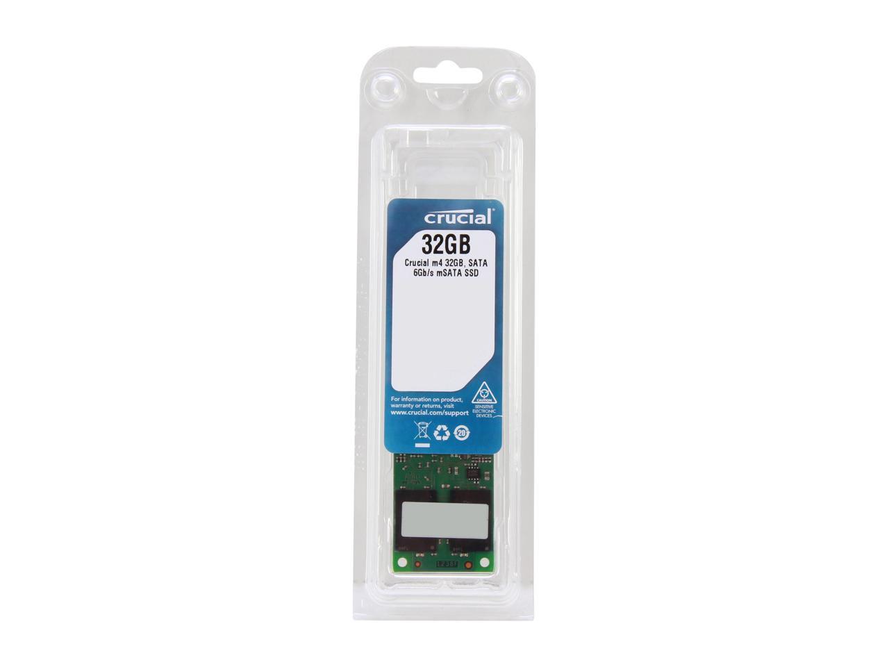 Crucial M4 32GB Mini-SATA (mSATA) MLC Internal Solid State Drive (SSD) CT032M4SSD3