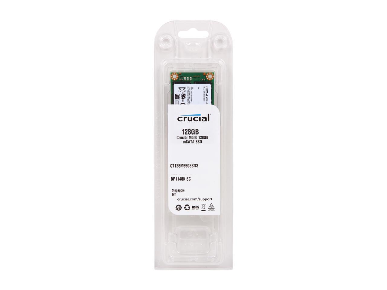 Crucial M550 mSATA 128GB Mini-SATA (mSATA) MLC Internal Solid State Drive (SSD) CT128M550SSD3