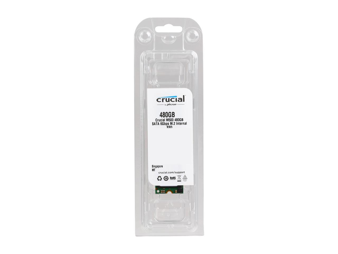 Crucial M500 M.2 2280 480GB SATA III MLC Internal Solid State Drive (SSD) CT480M500SSD4