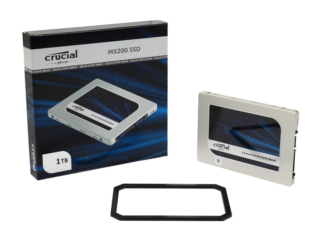 Crucial MX200 2.5" 1TB SATA 6Gbps (SATA III) Micron 16nm MLC NAND Internal Solid State Drive (SSD) CT1000MX200SSD1