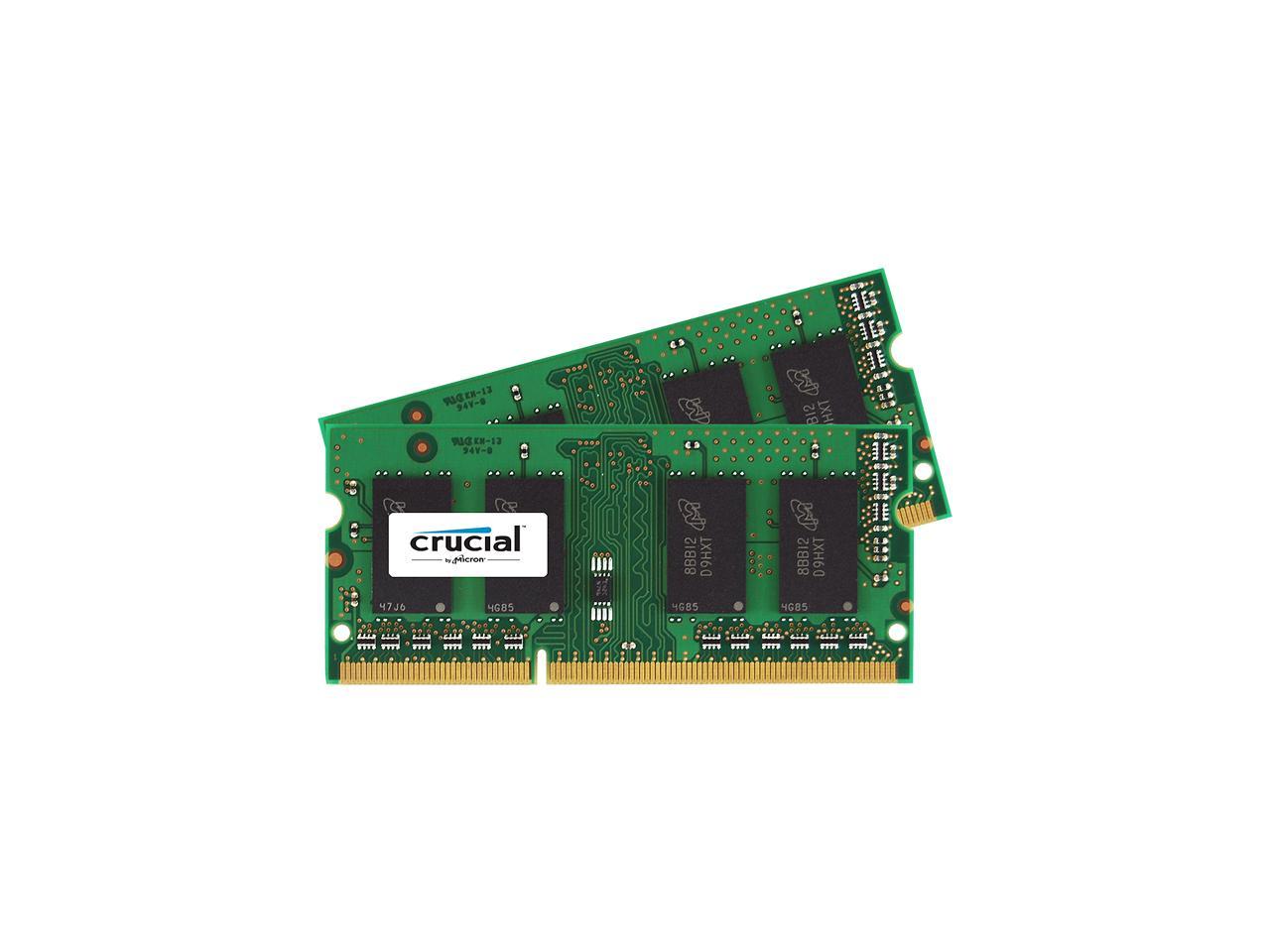 Crucial 16GB (2 x 8GB) 204-Pin DDR3 SO-DIMM DDR3L 1866 (PC3L 14900) Notebook Memory Model CT2K102464BF186D