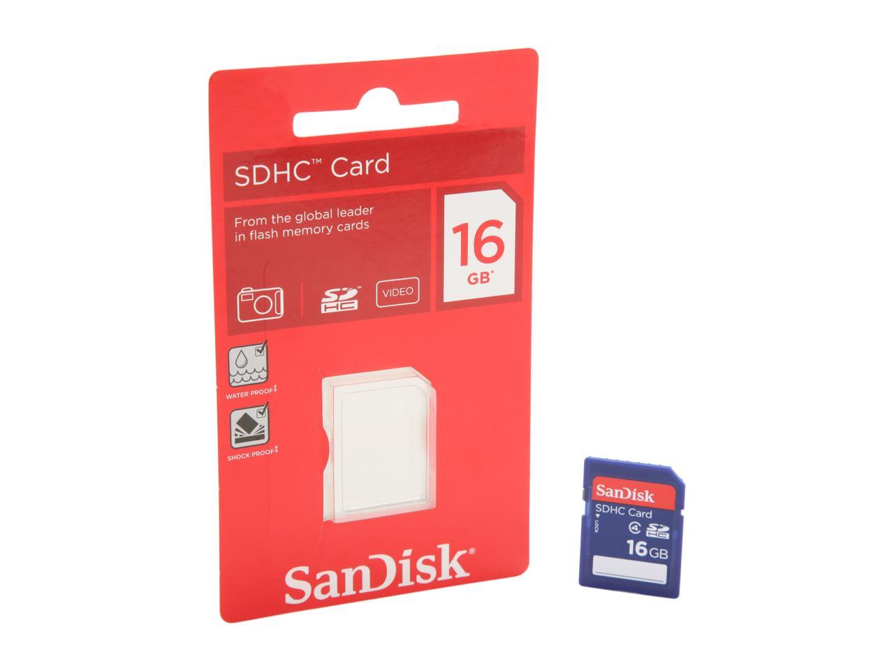 SanDisk 16GB Secure Digital High-Capacity (SDHC) Flash Card Model SDSDB-016G-B35