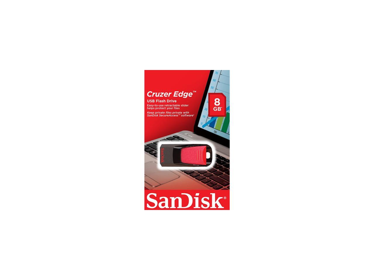 SanDisk 8GB Cruzer Edge USB 2.0 Flash Drive (SDCZ51-008G-B35)