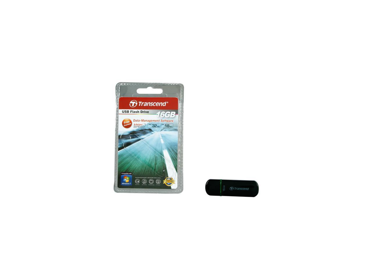 Transcend JetFlash 600 16GB USB 2.0 Flash Drive Model TS16GJF600