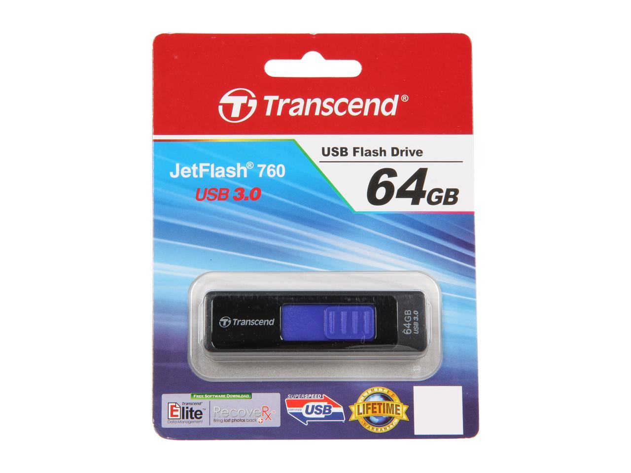 Transcend JetFlash 760 64GB USB 3.0 Flash Drive Model TS64GJF760