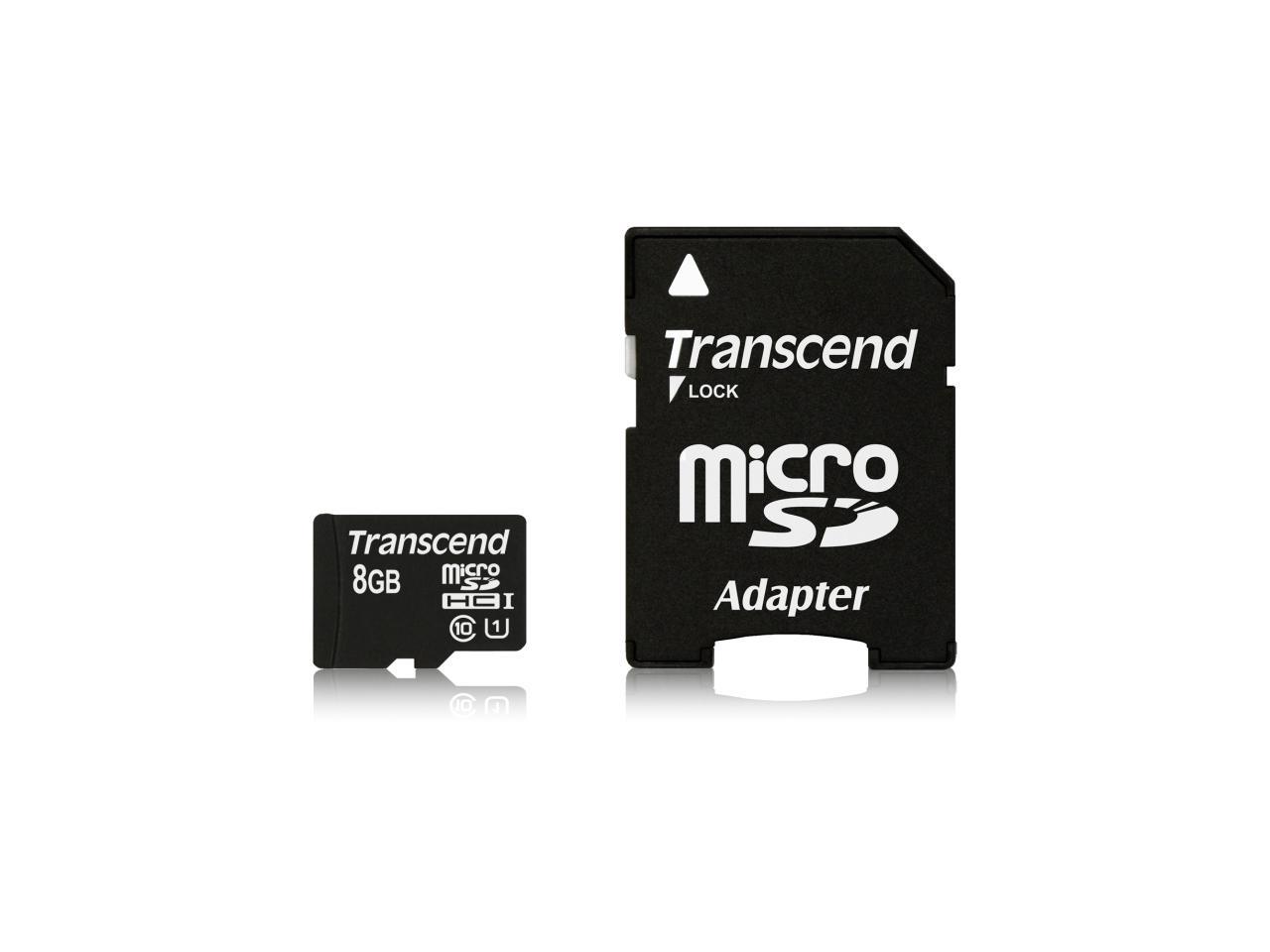 Transcend 8 GB microSD High Capacity (microSDHC) - 1 Card