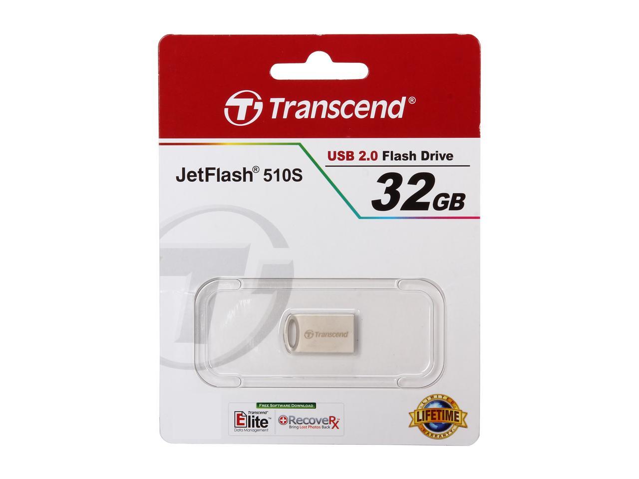 Transcend JetFlash 510 32GB USB 2.0 Flash Drive Model TS32GJF510S