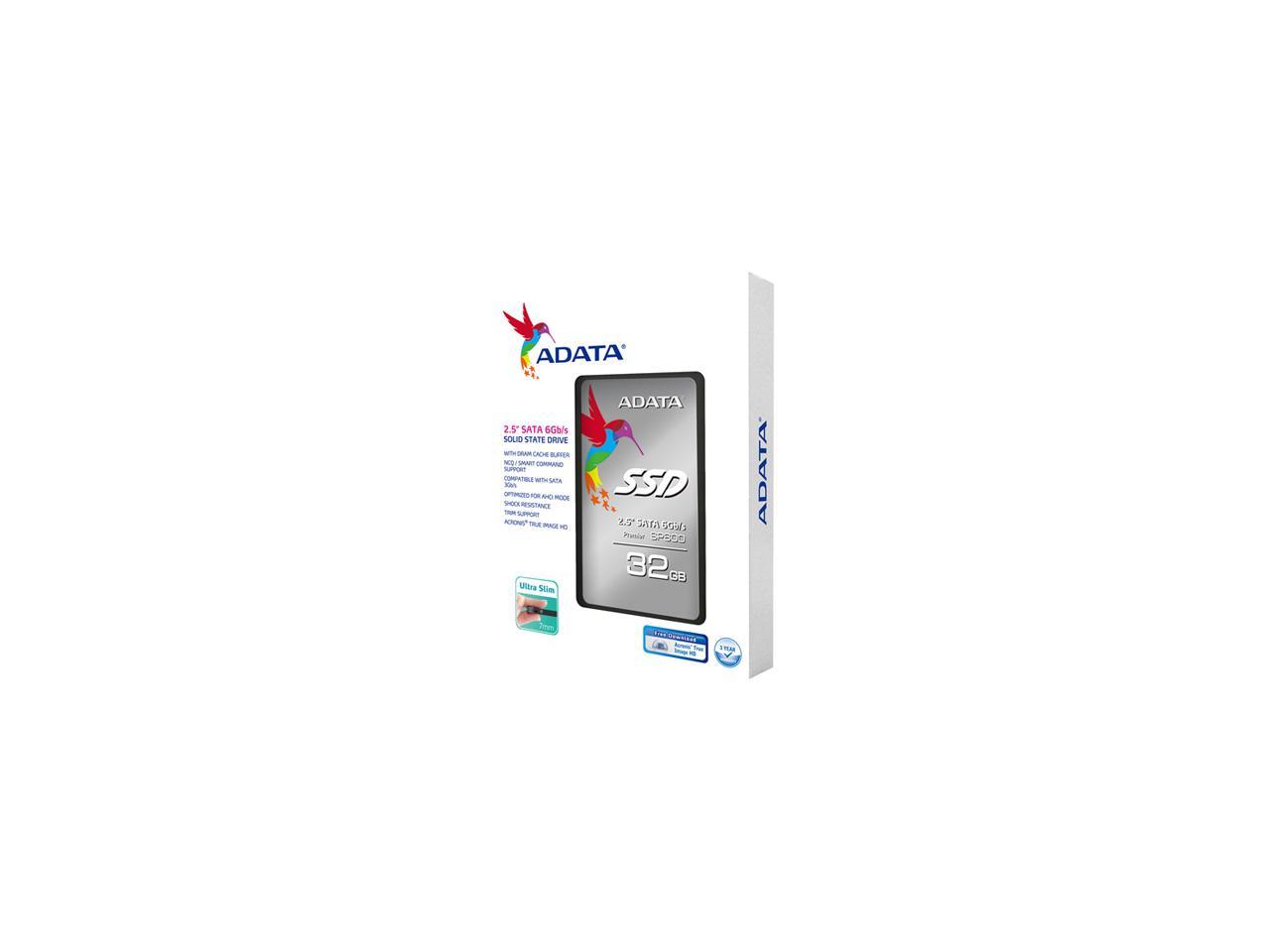 ADATA Premier SP600 2.5" 32GB SATA III MLC Internal Solid State Drive (SSD) ASP600S3-32GM-C