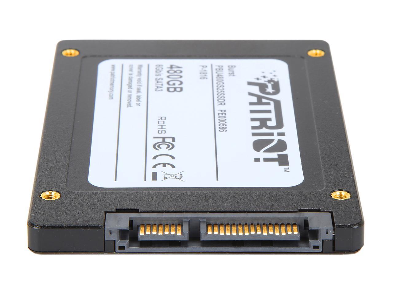 Patriot Burst 2.5" 480GB SATA III Internal Solid State Drive (SSD) PBU480GS25SSDR