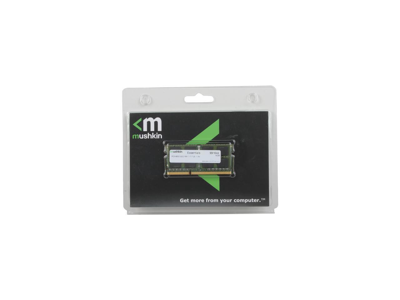 Mushkin Enhanced Essentials 4GB 204-Pin DDR3 SO-DIMM DDR3 1066 (PC3 8500) Laptop Memory Model 991644