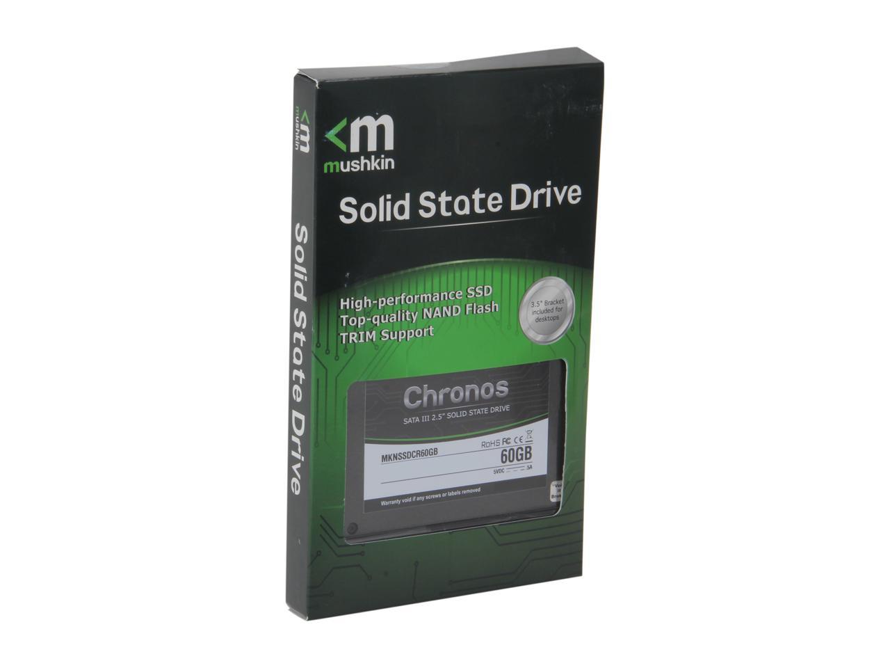 Mushkin Chronos 2.5" 60GB SATA III Asynchronous MLC Internal Solid State Drive (SSD) MKNSSDCR60GB