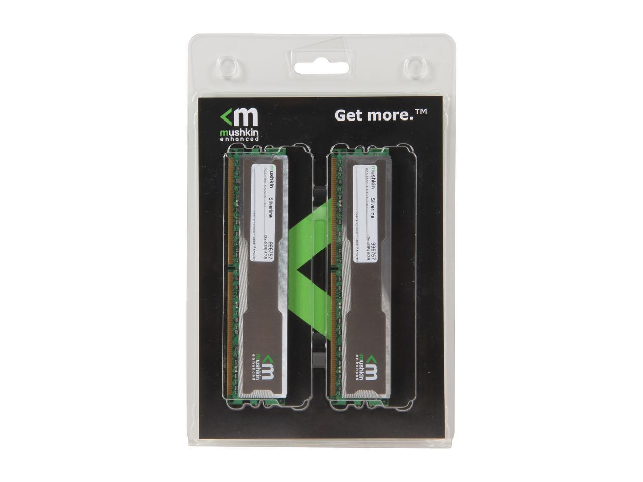 Mushkin Enhanced Silverline 8GB (2 x 4GB) DDR2 667 (PC2 5300) Desktop Memory Model 996757