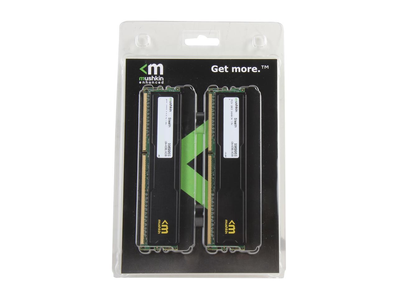 Mushkin STEALTH 8GB (2 x 4GB) 240-Pin DDR3 SDRAM DDR3 1600 (PC3 12800) Desktop Memory Model 996995S