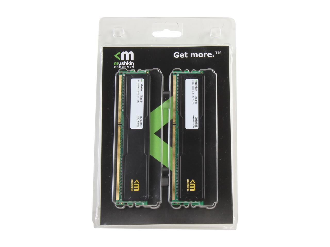 Mushkin Stealth 8GB (2 x 4GB) 240-Pin DDR3 SDRAM DDR3L 1600 (PC3L 12800) Desktop Memory Model 996988S