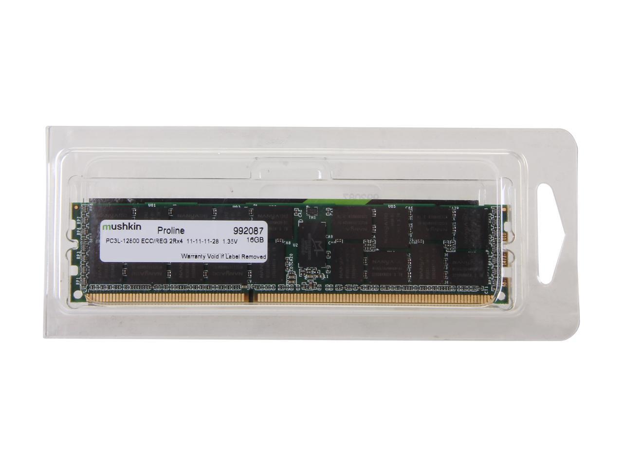 Mushkin Enhanced Proline 16GB 240-Pin DDR3 SDRAM ECC Registered Server Memory Model 992087